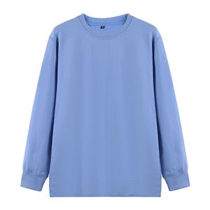 Men's long sleeved hoodie with round neck and spring/autumn base shirt